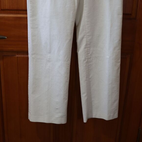 Calvin Klein White Corduroy Jean's Wide Leg 10 - Picture 6 of 14